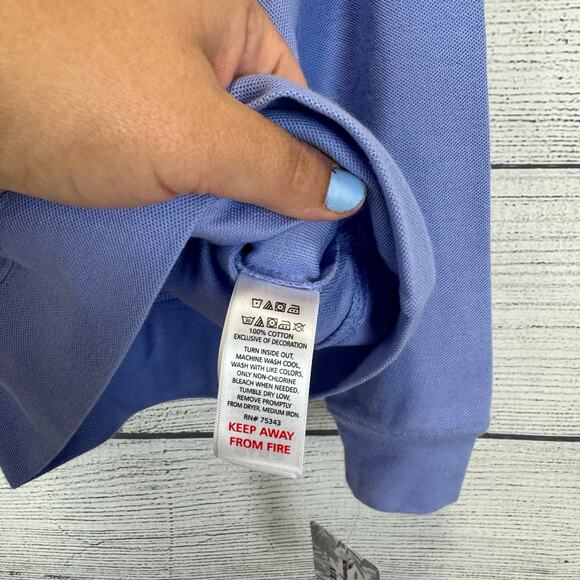 Tommy Bahama Boys Periwinkle Quarter Zip Preppy Pullover Top Size 4 - Picture 4 of 7